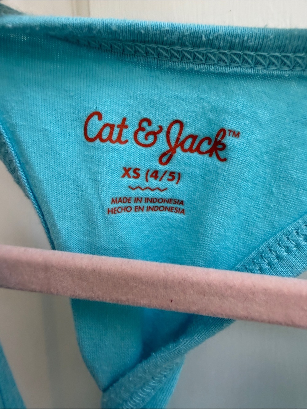 Cat & Jack XS 4 5 Turquoise Sequin Seahorse Tank Top Blouse Shirt - Picture 5 of 6